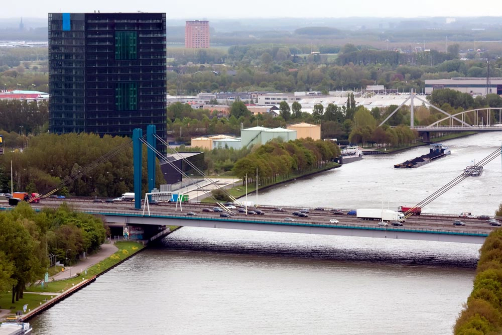 hrc-prosjekter-luchtfoto van de Galecopperbrug Utrecht, Nederland
