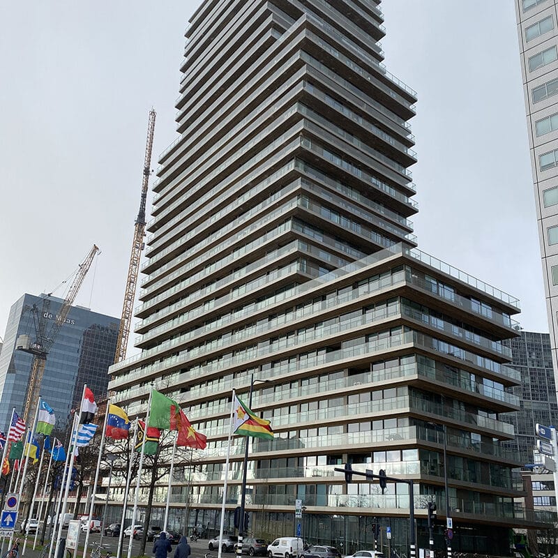 HRC projecten - Terraced Towers - Rotterdam - uitzicht vanaf de Boompjes