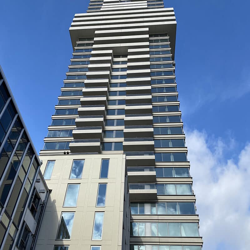 HRC projecten - Cooltoren Rotterdam - zicht op het gebouw vanuit het zuiden