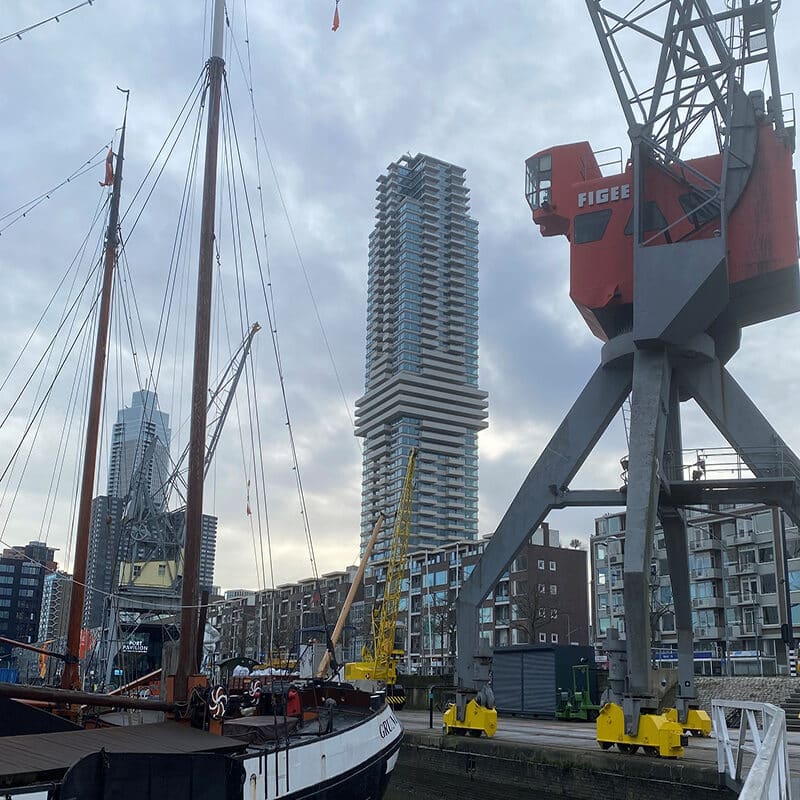 HRC projecten - Cooltoren Rotterdam - uitzicht vanaf Leuvehaven